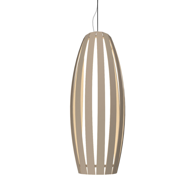 Maple and Silver Mini Geometric LED Pendant Light