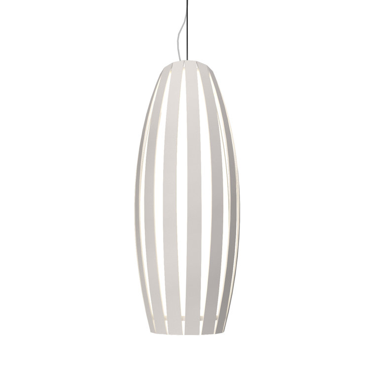 Maple and Silver Mini Geometric LED Pendant Light