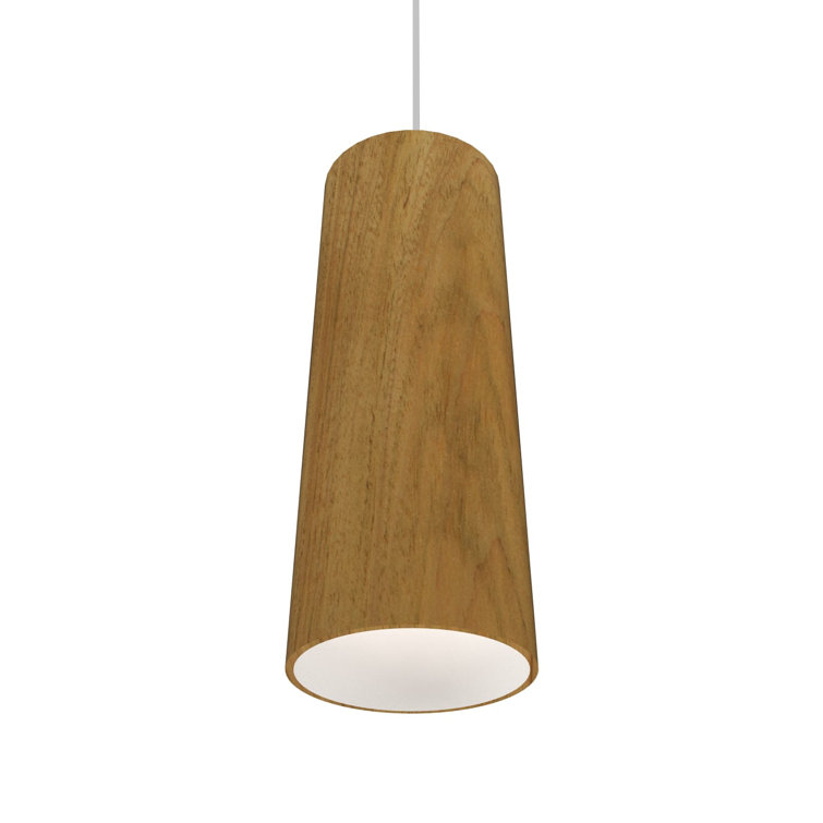 Louro Freijo Wood Mini Cylinder Pendant Light