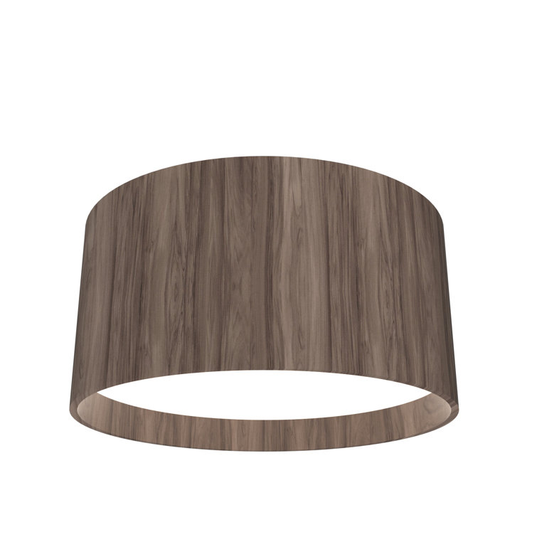 American Walnut LED Ceiling Light with Natural Wood Veneer
