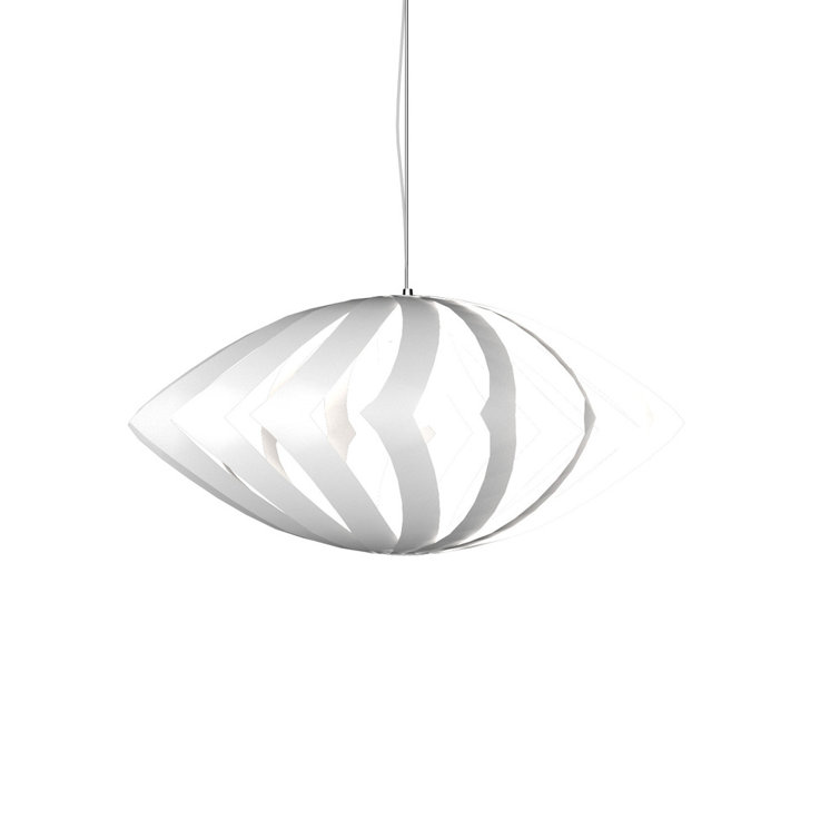 American Walnut Geometric Pendant Light with LED