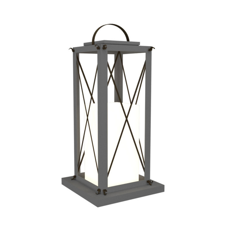 Imbuia Natural Wood Floor Lamp with White Acrylic Diffuser