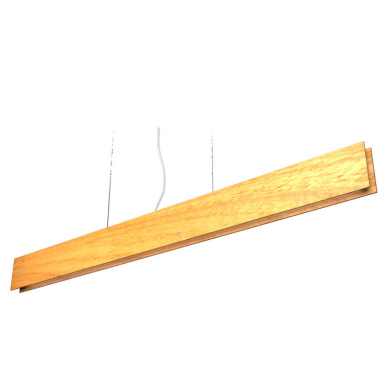 Blonde Freijo LED Indoor/Outdoor Linear Pendant Light