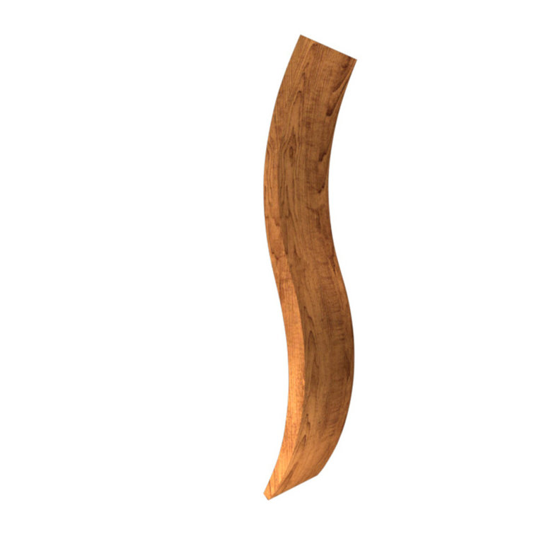 Imbuia Wood LED Curved Wall Sconce