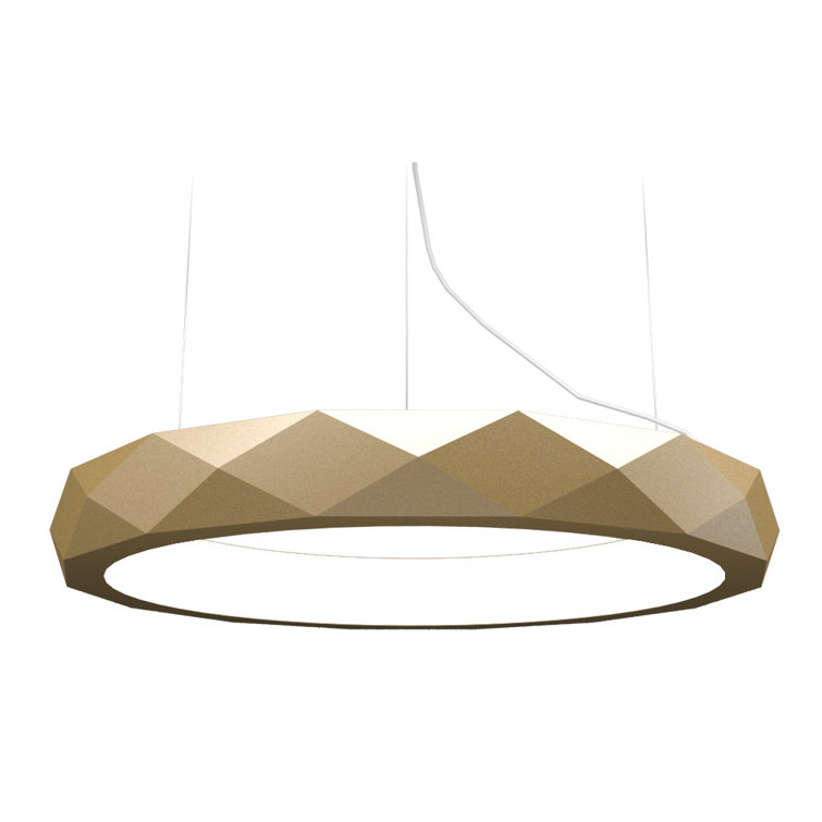 Maple Wood Contemporary LED Drum Pendant Light