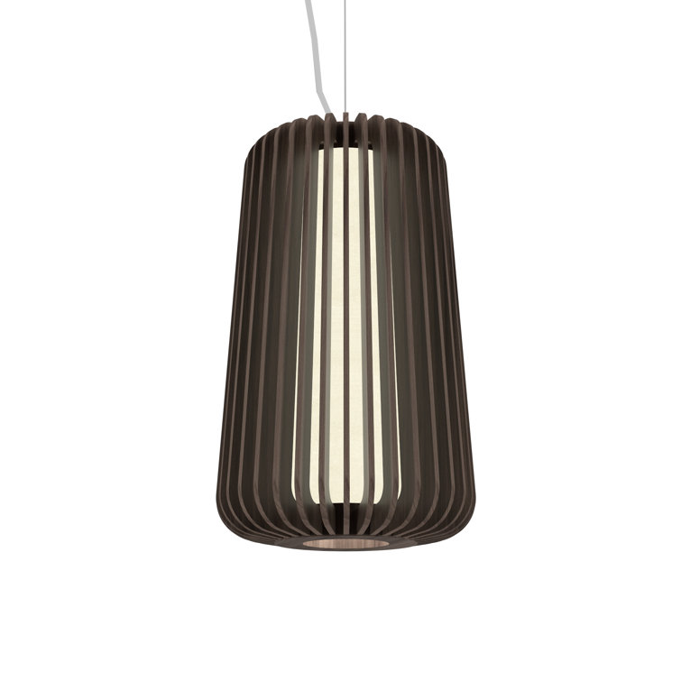 American Walnut LED Geometric Pendant Light