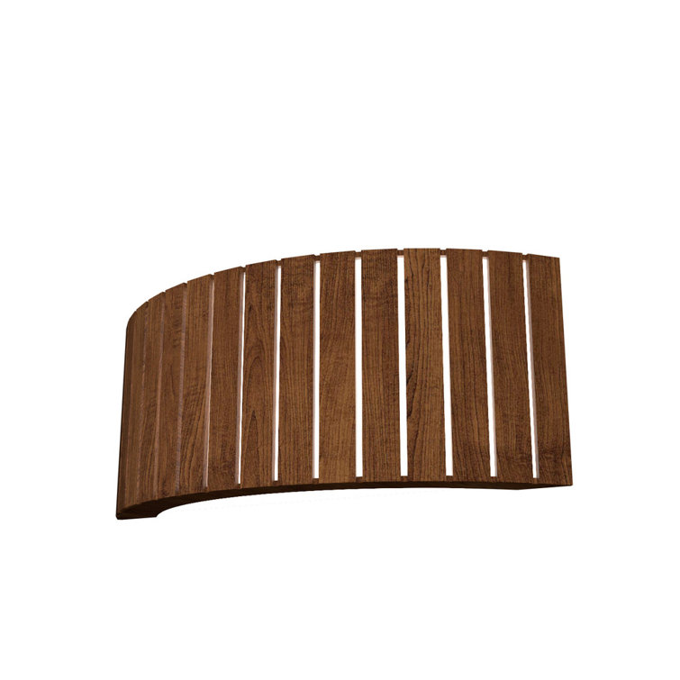 Imbuia Wood LED Wall Sconce with White Acrylic Diffuser