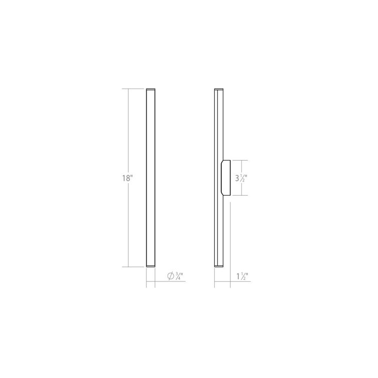 Satin Chrome Dimmable LED Bath Bar Light