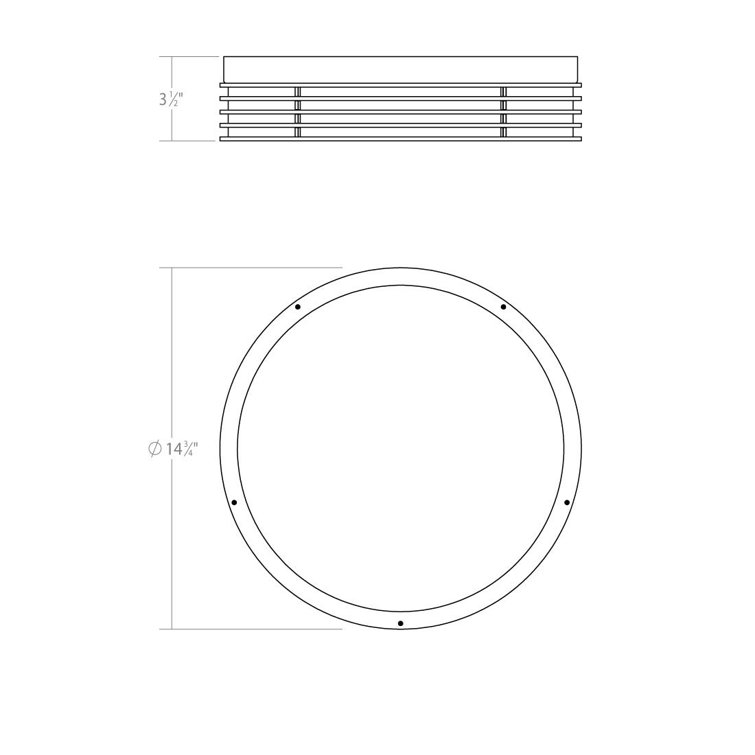 Textured White Glass LED Flush Mount Light