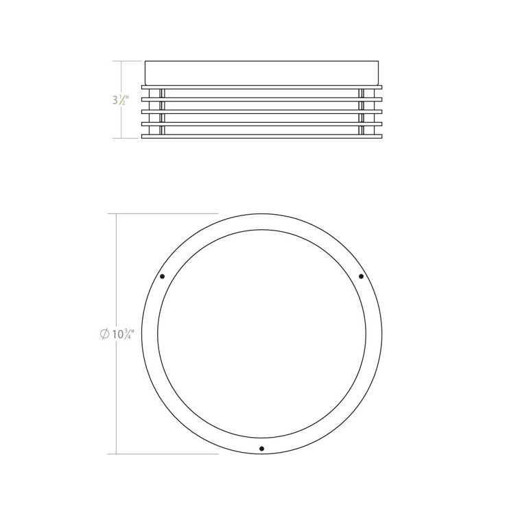 Textured Gray LED Flush Mount Ceiling Light