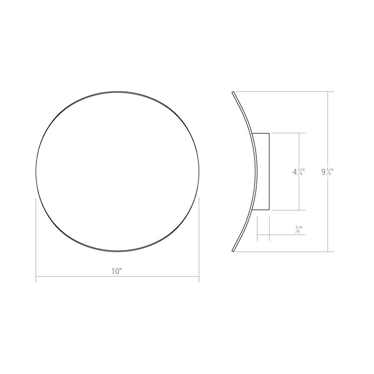 Malibu Dove Gray LED Disc Wall Sconce with Dimmable Feature