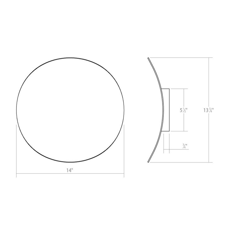 Malibu Discs Dove Gray LED Dimmable Wall Sconce