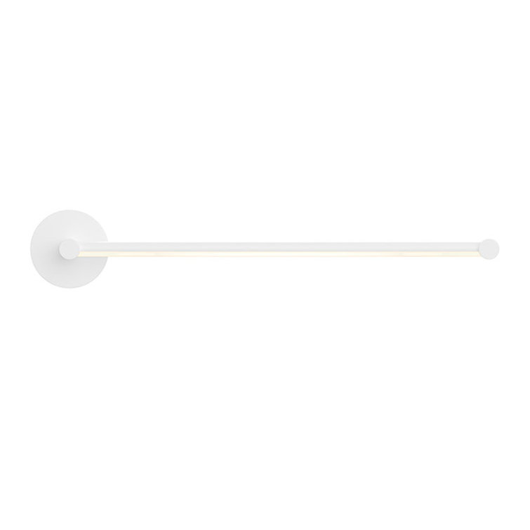 Satin White Chrome Dimmable LED Wall Sconce