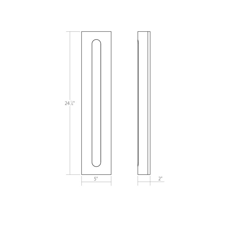 Porta Textured White Dimmable LED Wall Sconce, 18.25" H