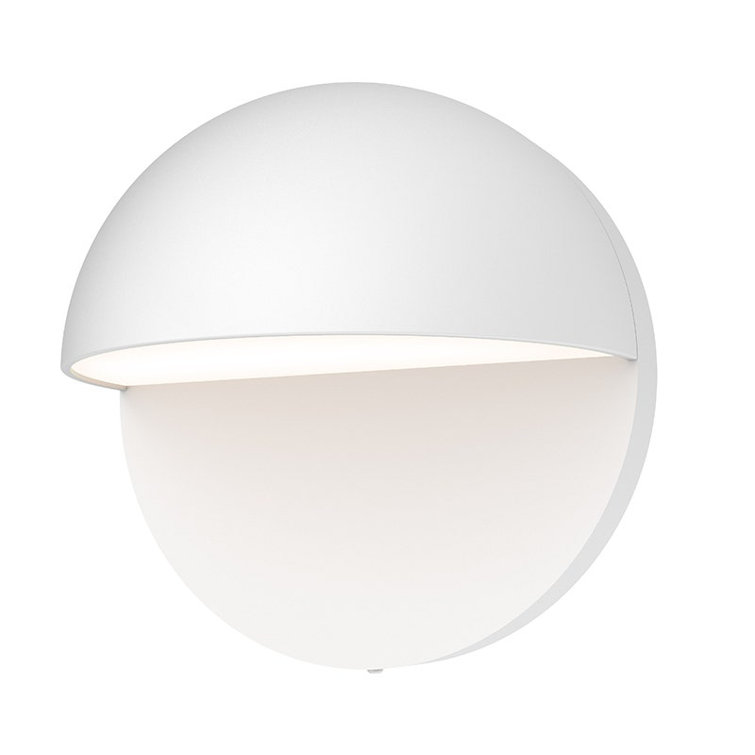 Textured White Aluminum Dimmable LED Wall Sconce
