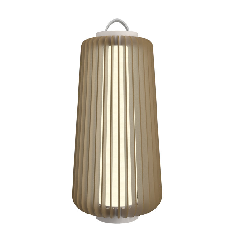 Imbuia Wood LED Table Lamp with Natural Veneer Finish