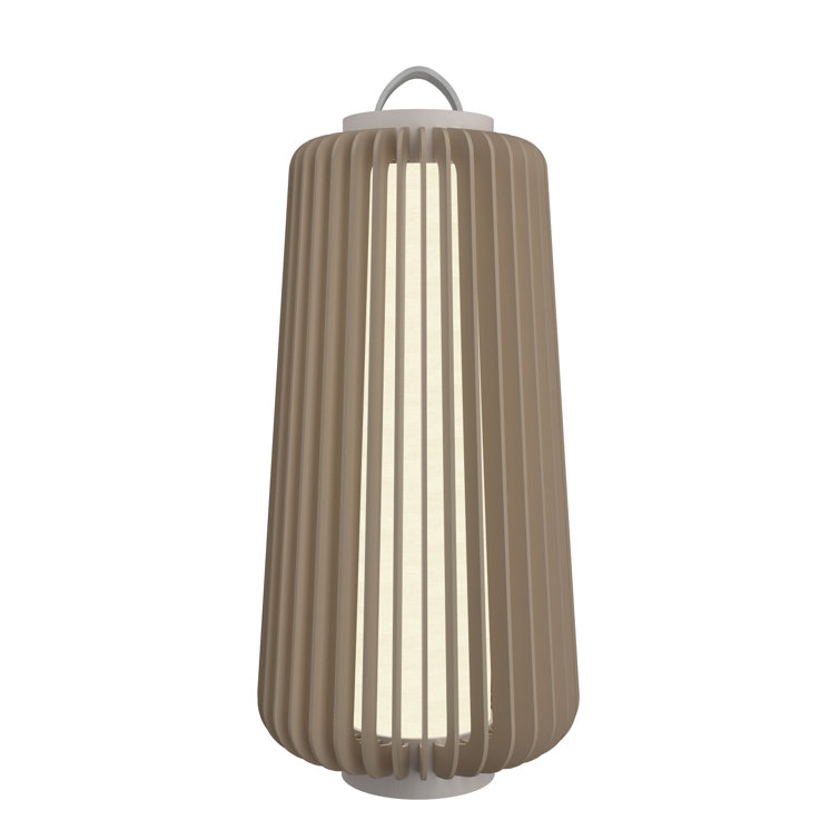 Imbuia Wood LED Table Lamp with Natural Veneer Finish
