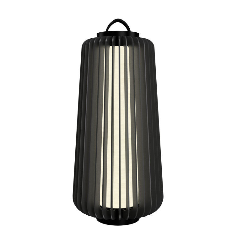 Imbuia Wood LED Table Lamp with Natural Veneer Finish