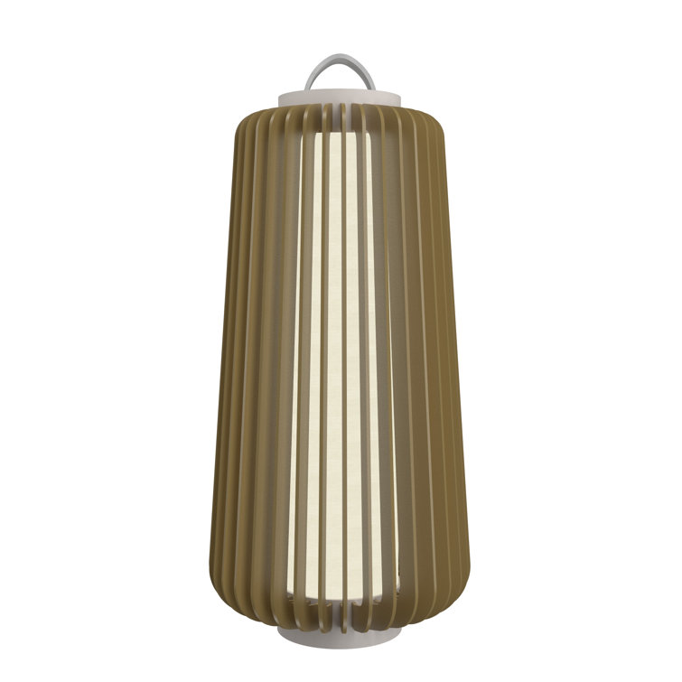 Imbuia Wood LED Table Lamp with Natural Veneer Finish