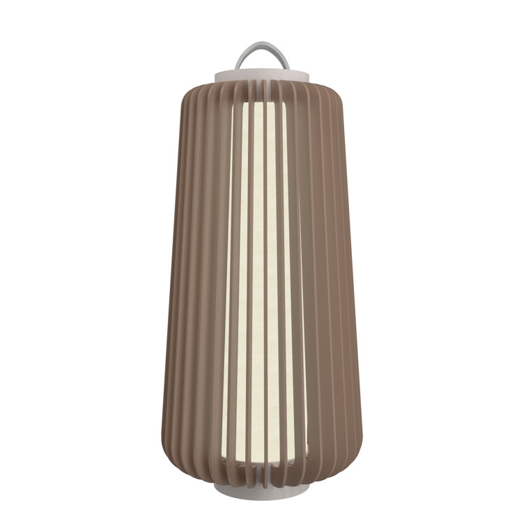 Imbuia Wood LED Table Lamp with Natural Veneer Finish