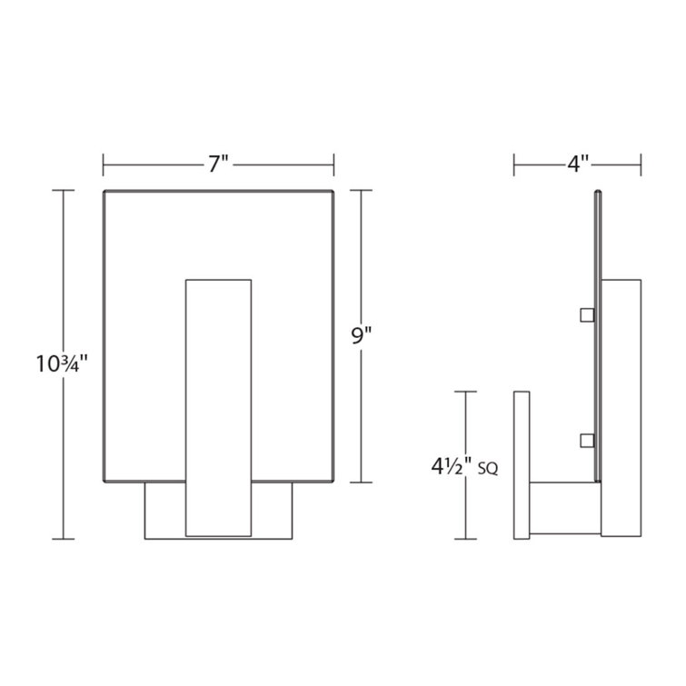 Bronze and White Dimmable LED Wall Sconce