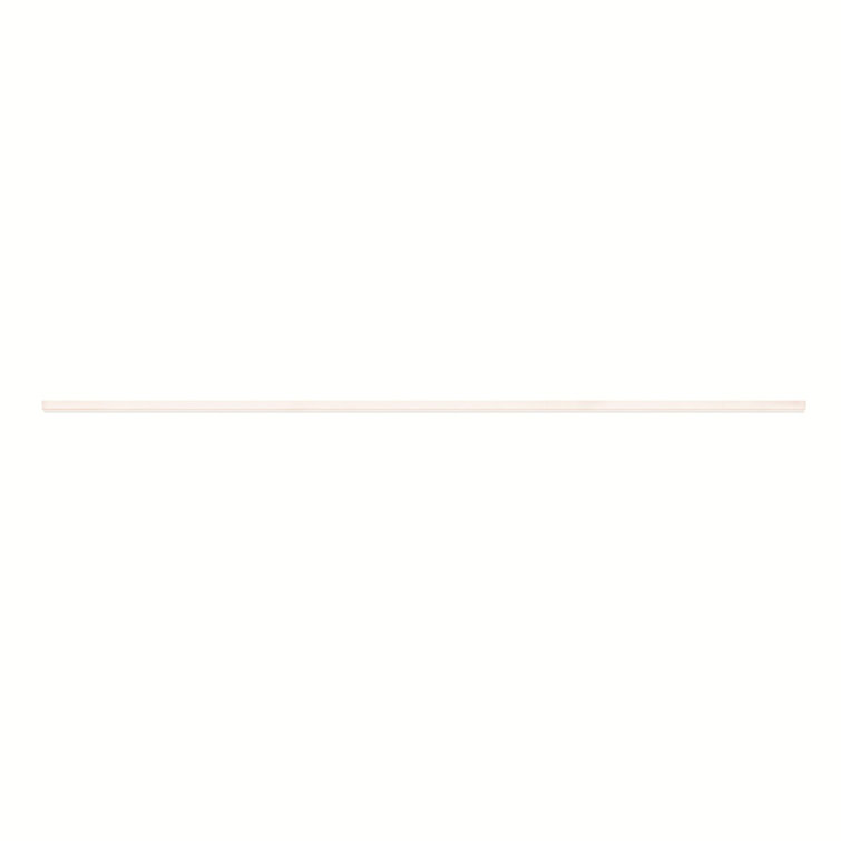Sleek Satin White LED Wall Sconce 59.5" Dimmable Direct Wired