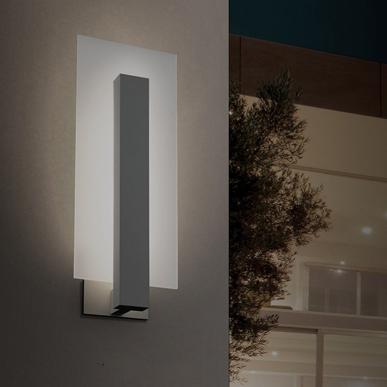 Bronze and White Dimmable LED Wall Sconce
