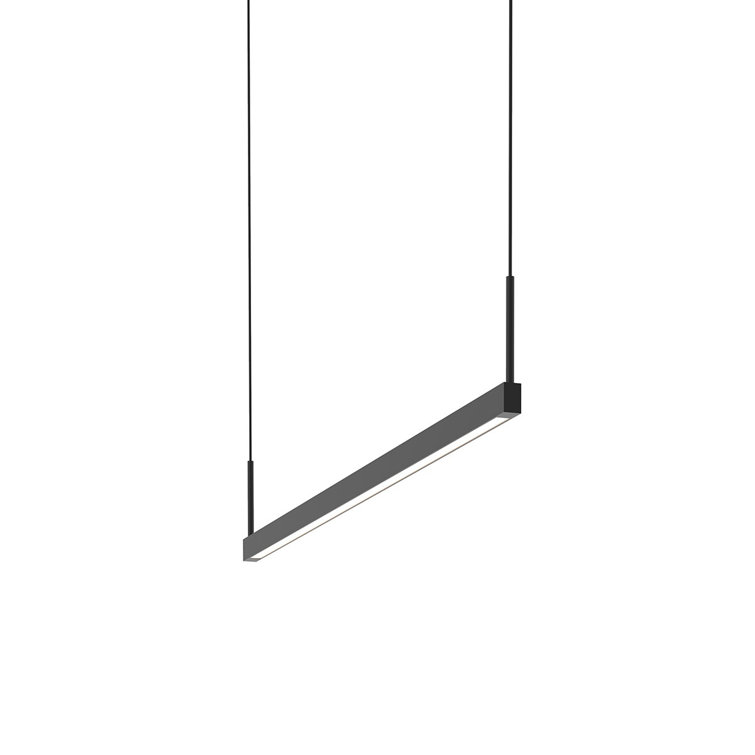 Satin Black Thin-Line 72" LED Linear Pendant for Indoor/Outdoor