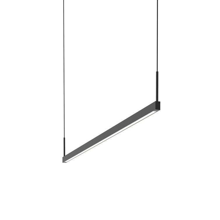 Satin Black Thin-Line 72" LED Linear Pendant for Indoor/Outdoor