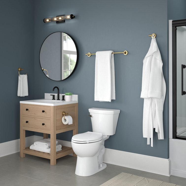 Satin Gold Matte Finish Double Wall Mount Towel Hook
