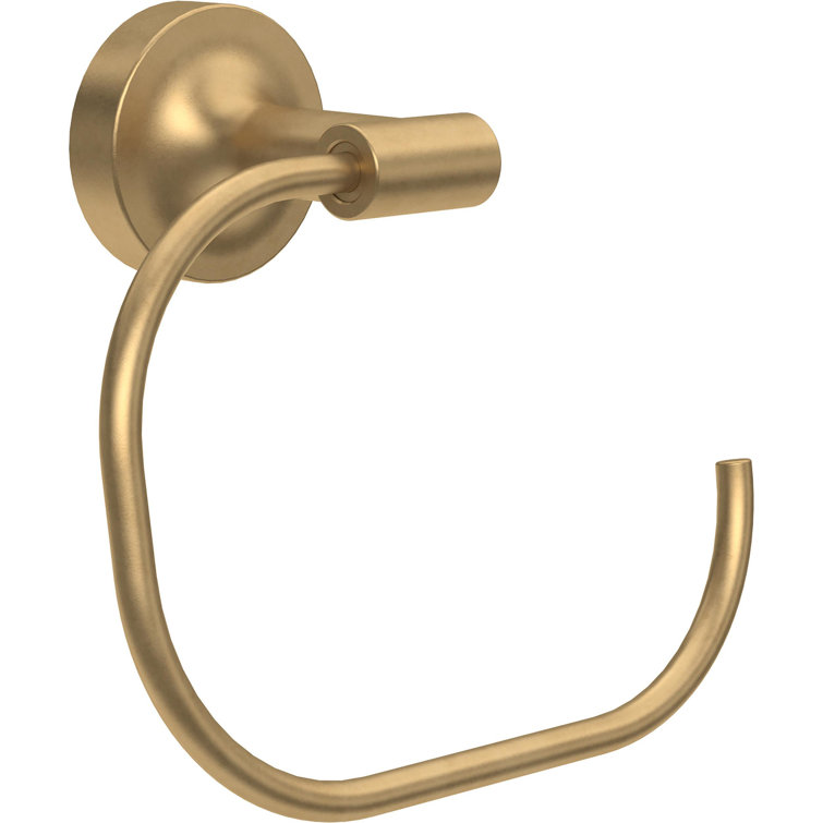 Voisin Satin Gold Wall Mounted Round Towel Ring
