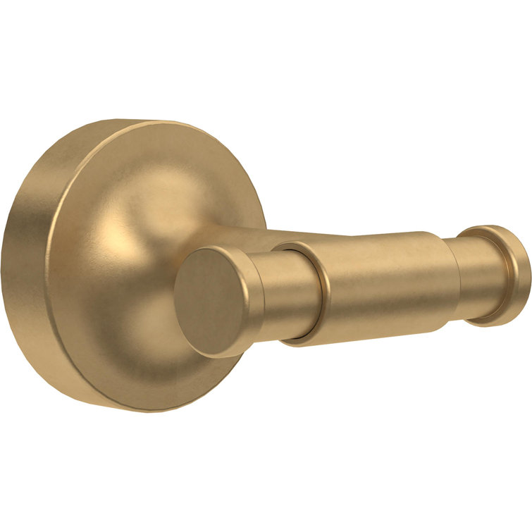 Satin Gold Matte Finish Double Wall Mount Towel Hook