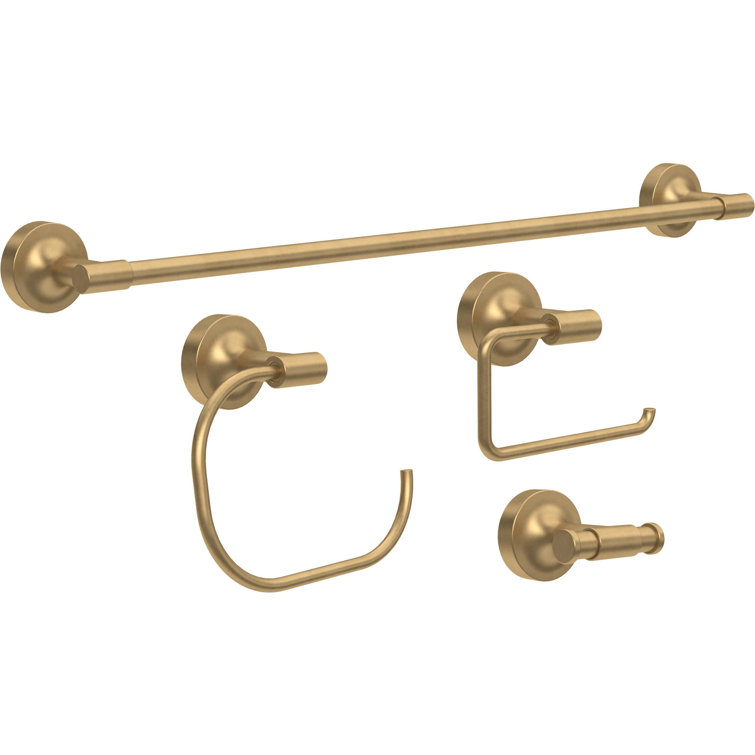 Satin Gold Matte Finish Double Wall Mount Towel Hook