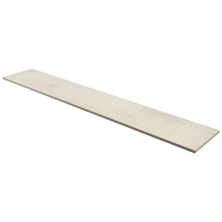 Montgomery White 8" x 48" Matte Porcelain Wood Look Tile