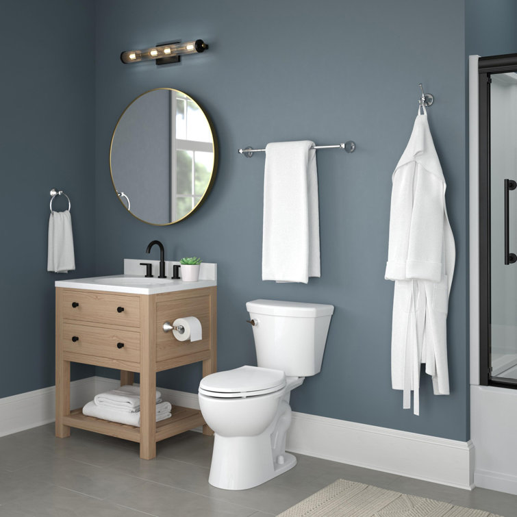 Polished Chrome Double Towel Hook with Adjustable Design