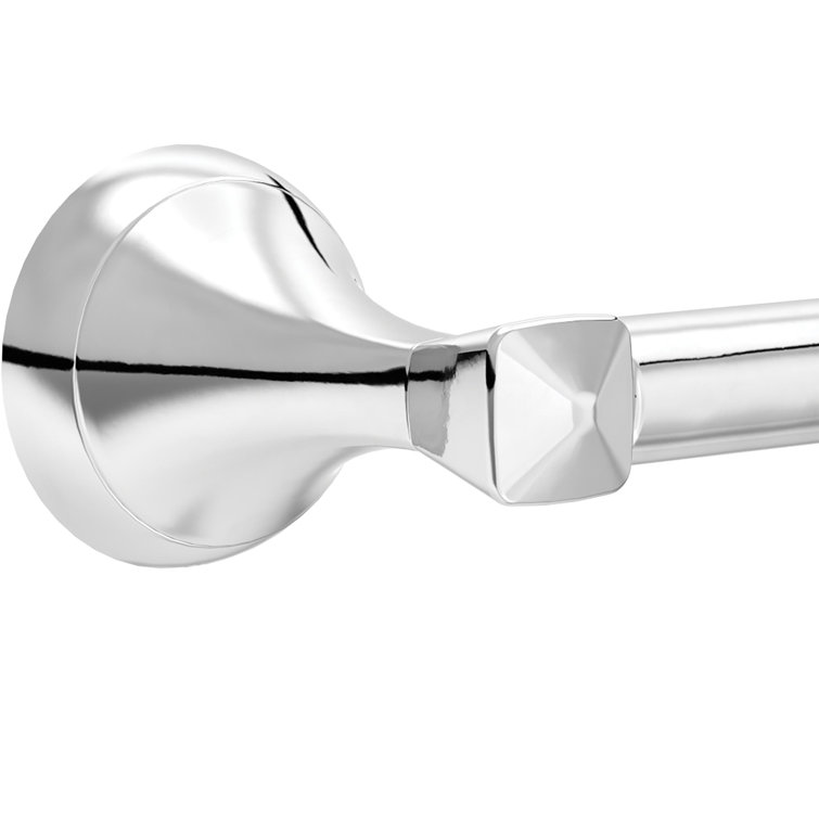 Esato Polished Chrome Wall Mounted Spring-Loaded Toilet Paper Holder