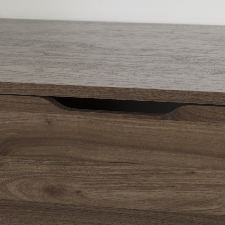 Holland Contemporary 1-Drawer Nightstand in Natural Walnut