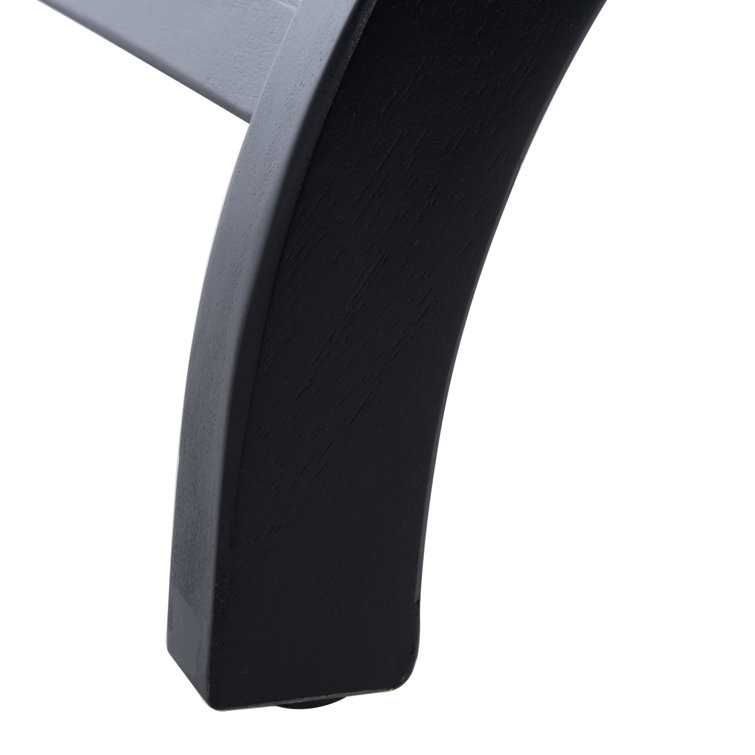 Safavieh Transitional Black Wood and Metal Nightstand with Storage