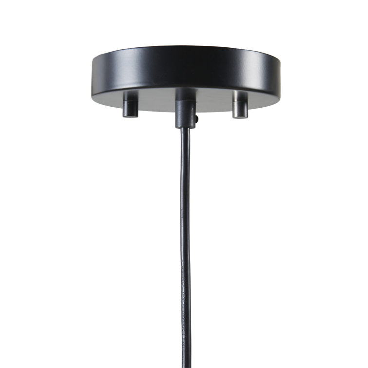 Black Metal Mesh Drum Pendant Light