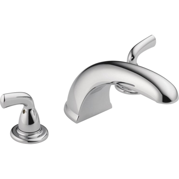 Chrome Brass Modern Widespread Deck Mounted Faucet