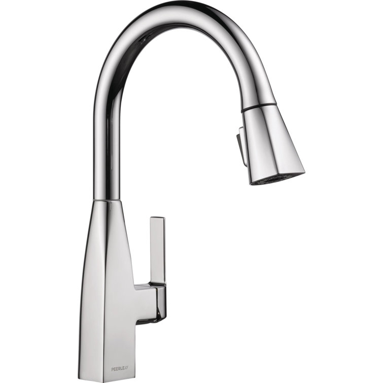 Xander Polished Chrome Single Handle Pull-Down Kitchen Faucet