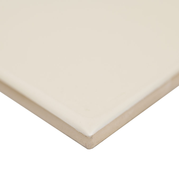 Urbano Crema Glossy 4'' x 12'' Ceramic Subway Wall Tile