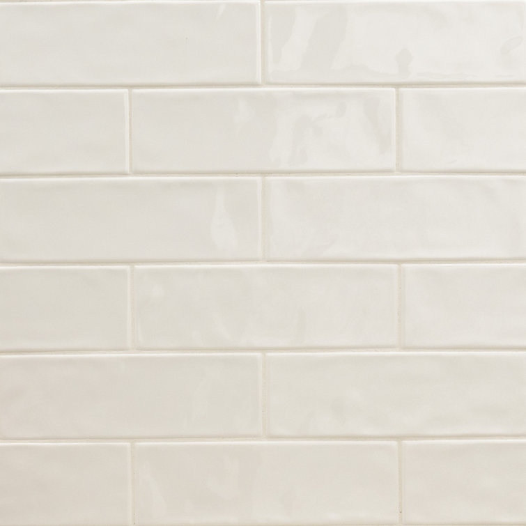 Urbano Crema Glossy 4'' x 12'' Ceramic Subway Wall Tile