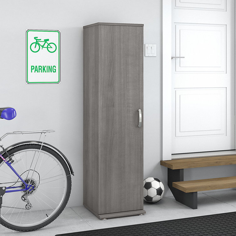 Platinum Gray Freestanding Office Storage Cabinet with Adjustable Shelving
