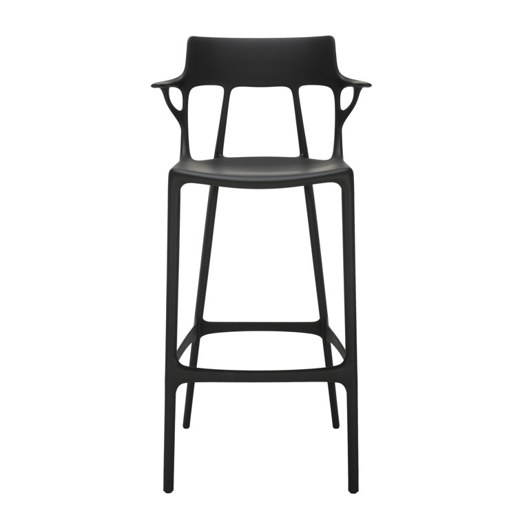 Eco-Friendly A.I. Philippe Starck Recycled Black Bar Stool