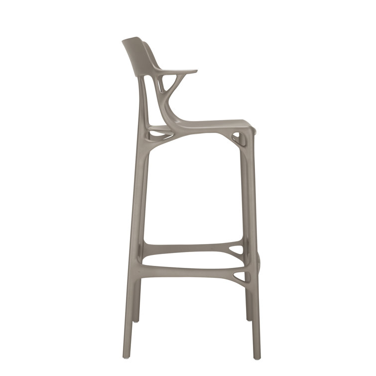 Philippe Starck Gray Recycled Plastic Outdoor Bar Stool
