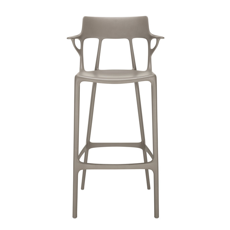 Philippe Starck Gray Recycled Plastic Outdoor Bar Stool