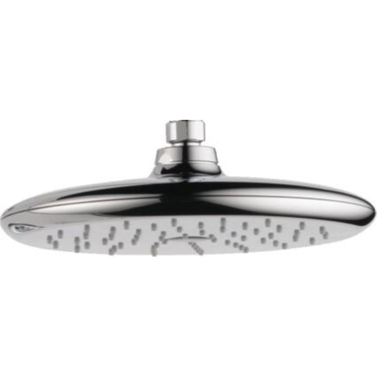 Chrome Multi-Head Rain Shower with Touch-Clean Spray