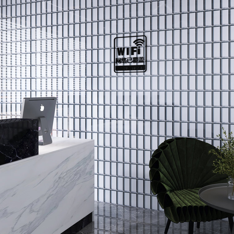 Silver Glass Mosaic Wall Tile for Bathroom and Kitchen