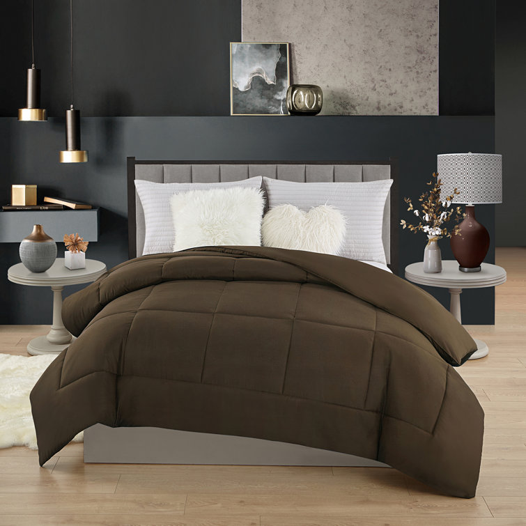Twin Chocolate Down Alternative Microfiber Comforter